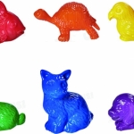 F1015A01寵物模型組(6形6色,72pcs)